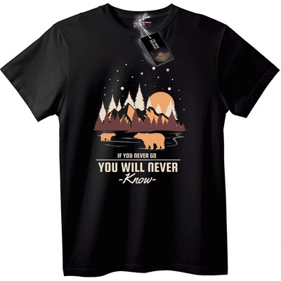 NOONEBRAND Тениска Мечки Приключенци - 6XL, White