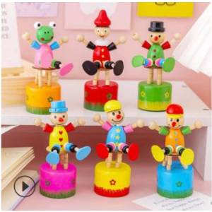 Armtoys ДЪРВЕН ТАНЦУВАЩ КЛОУН 6 ВИДА - armtoys