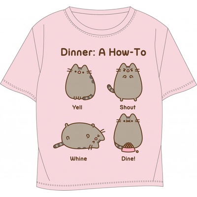 Pusheen licence Dívčí tričko Pusheen 5202055 světle růžová Růžová