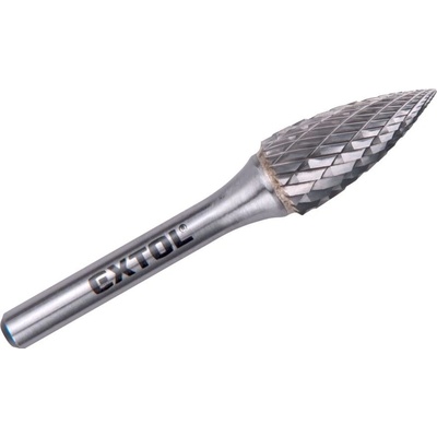 EXTOL INDUSTRIAL Fréza karbidová ostrý oblouk, 12×25mm, stopka 6mm, sek střední, f272aa6430da