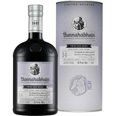 Bunnahabhain 2009 Feis Ile 2024 Ruby Port Cask 58.6% (tuba)
