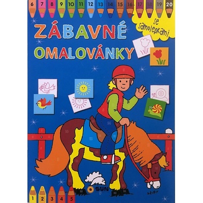 Zábavné omalovánky Modré