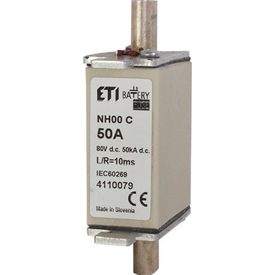 Batériová poistka NH M000 bat 50A/80V DC