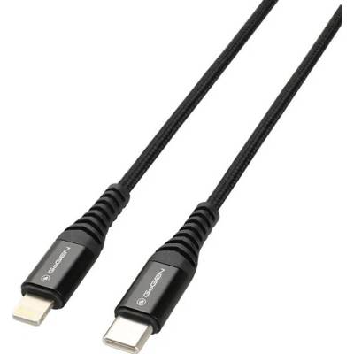 GoGEN USBC8P200MM01 USB-C / Lightning, opletený, 2m, černý