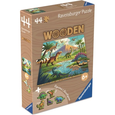 RAVENSBURGER Drevené Dinosaury 44 dielov