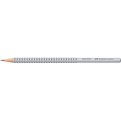 Faber-Castell Grip 2001 триъгълен сребърен H графитен молив FC117011 (FC117011)
