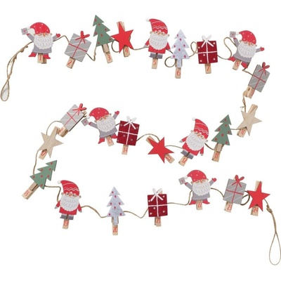 Boltze Home Adventní kalendář s klipy MONTI vícebarevná