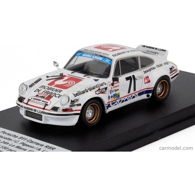 TrofeuCarrera Porsche 911 Rsr Coupe N 71 24h Le Mans 1975 Joel Laplacette Claude Pigeon Alain Leroux Bílá 1:43