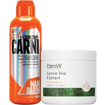 OstroVit Extrifit Liquid L-Carnitine 120000 + OstroVit Green Tea Powder