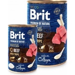 Brit Premium by Nature Adult - Говеждо и шкембе 24 x 800 г