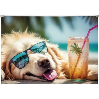 PANTA PLAST Obal na zips A4 "Chillout dog"