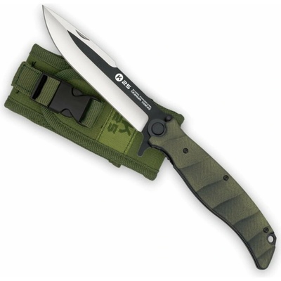 K25 G10 tvarovaná čepel ZELENÁ střenka + pouzdro