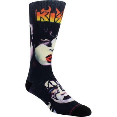 Perri´s Socks ponožky KISS DYE SUBLIMATION CREW KSA304-001 BLACK