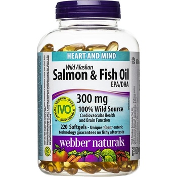 Webber Naturals Salmon & Fish Oil, 220 софтгел капсули, Webber Naturals (3398 WN)