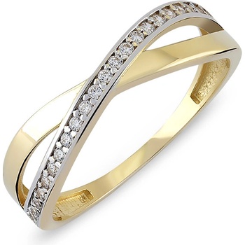 Lillian Vassago Zlatý prsteň so zirkónmi LLV06 GR061