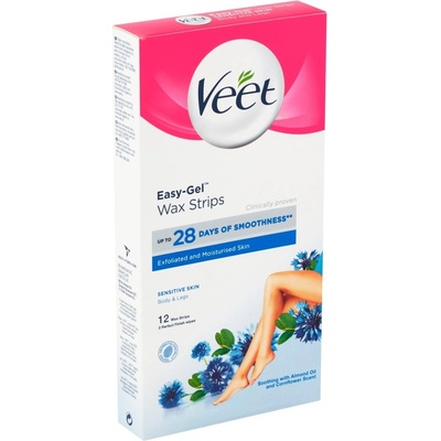 Veet Studené voskové pásky pro citlivou pokožku 12 ks – Zboží Dáma
