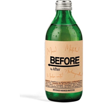 Before by After broskev, mango & matchawater 330 ml