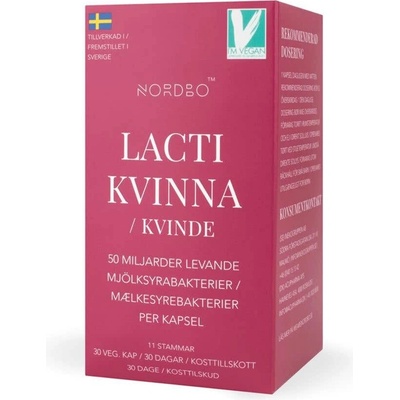 Nordbo Lacti Kvinna Probiotiká pre ženy 30 kapsúl
