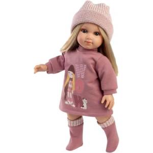Llorens 53560 ELENA - реалистична кукла с меко текстилно тяло (4-53560)