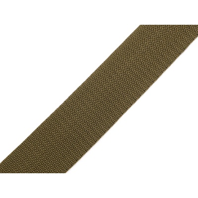 Prima-obchod Popruh polypropylenový šíře 30 mm tloušťka 1 mm, barva 70 zelená khaki