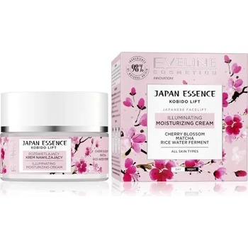 Eveline Cosmetics Japan Essence Illuminating Moisturizing Cream - Овлажняващ крем за лице с озаряващ ефект 50мл