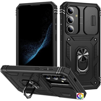 Samsung Galaxy S25+ 5G Удароустойчив Ring Holder/ Sliding Camshield Калъф и Протектор