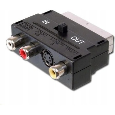 Redukce SCART IN-OUT/3xCINCH + SVHS