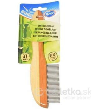 Duvo+ vyčesávač 31 zubov bambus 21 cm