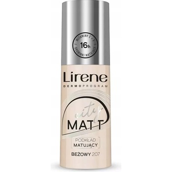 Lirene City Matt Fluid 207 Beige fluidní make-up s matujícím účinkem 30 ml