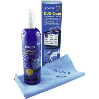 Rogge TFT , plazma, LED, LCD čistič obrazovek 250 ml včetně utěrky Duo-Clean 10025 1 ks