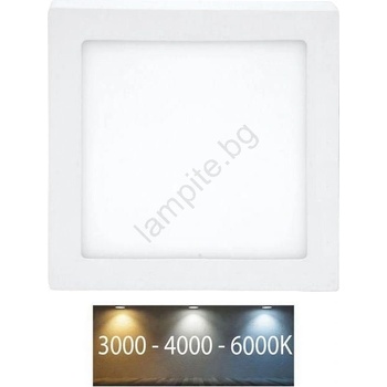 Ecolite LED-CSQ-CCT/12W/BI - LED таванно осветление RAFA LED/12W/230V бяло (EC0422)