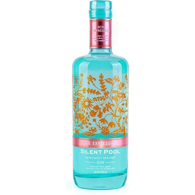 Silent Pool Rose Expression Gin 43% 0,7 l (čistá fľaša)