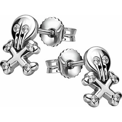 Zlaton Náušnice žluté zlato lebka 1.8g 001810203230