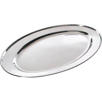 Kinghoff Плато за сервиране Kinghoff KH 1232, 40 см, Oвално, Инокс (Kinghoff KH 1232)