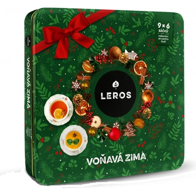 Leros Voňavá zima 9 druhov čajov po 6 nálevových vrecúšok 96,6 g