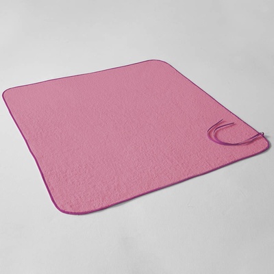 Veba LOTA osuška na uvázání růžová s malinovou lemovkou 100x100 cm