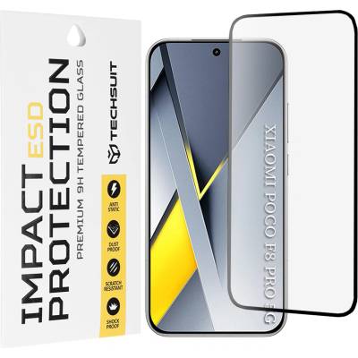 Techsuit Стъклен протектор за Xiaomi Poco F8 Pro - ESD Glass - Techsuit - Черен