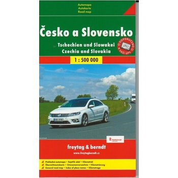 Mapa Česko a Slovensko