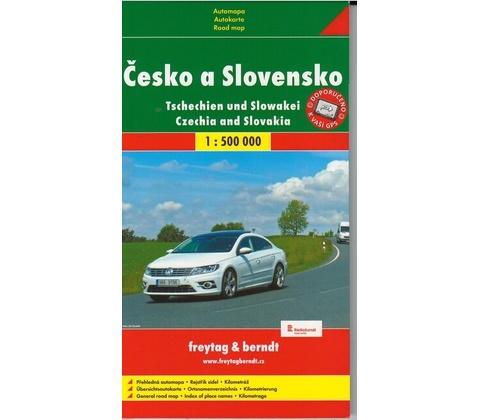 Mapa Česko a Slovensko