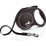 flexi Автоматичен повод FLEXI Black Design L сребрист лента 5 м - 50 кг 03410