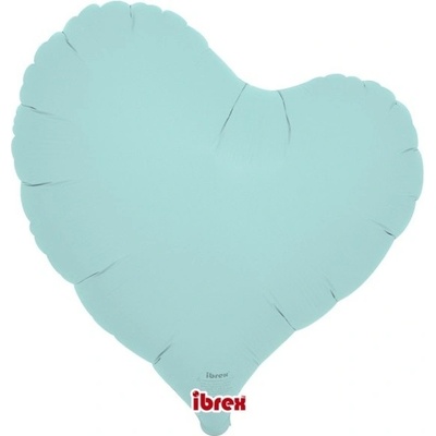 BALÓNEK fóliový Křivé srdce sv.modré 35 cm