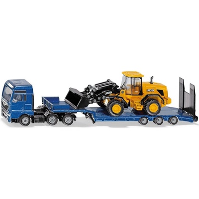 SIKU MAN s podvalníkom a čelný nakladač JCB 1:87