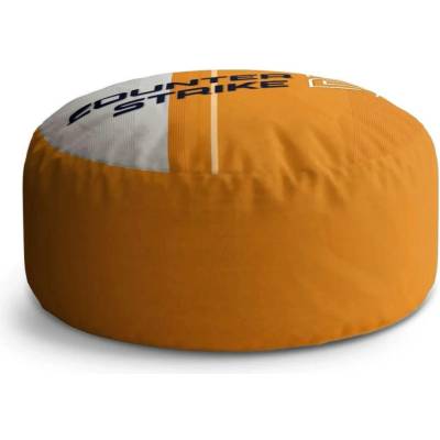 Sablio Taburet Circle Counter Strike 2 Oranžová: 38x48 cm