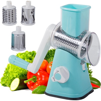 Strojek na krouhání zeleniny 3v1, modrý 15779_N JIPOS