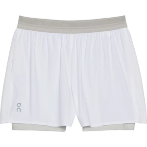 On Дамски шорти за бягане On Women's 3 Performance 2/1 Shorts Running shorts - White / Glacier (112-3419-0612)