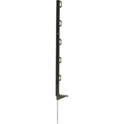 Fencee Plastový stĺpik pre elektrický ohradník, dĺžka 70 cm, 5 očiek, tmavozelený