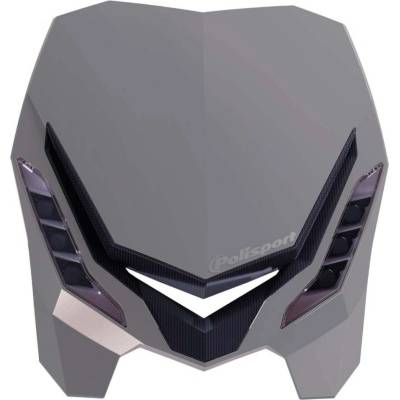 POLISPORT světlomet přední model E-BLAZE LED (žárovka LED) barva šedá