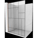 Mexen Kioto L душ параван Walk-in 100 x 200 cm, черна шарка, розово злато - 800-100-103-60-78 (800-100-103-60-78)