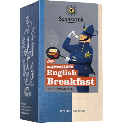 SONNENTOR Био ободряващ чай за закуска - 18 пакетчета чай
