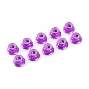 Revtec Самозаключваща се гайка с пр. m3 алуминий лилава (10)